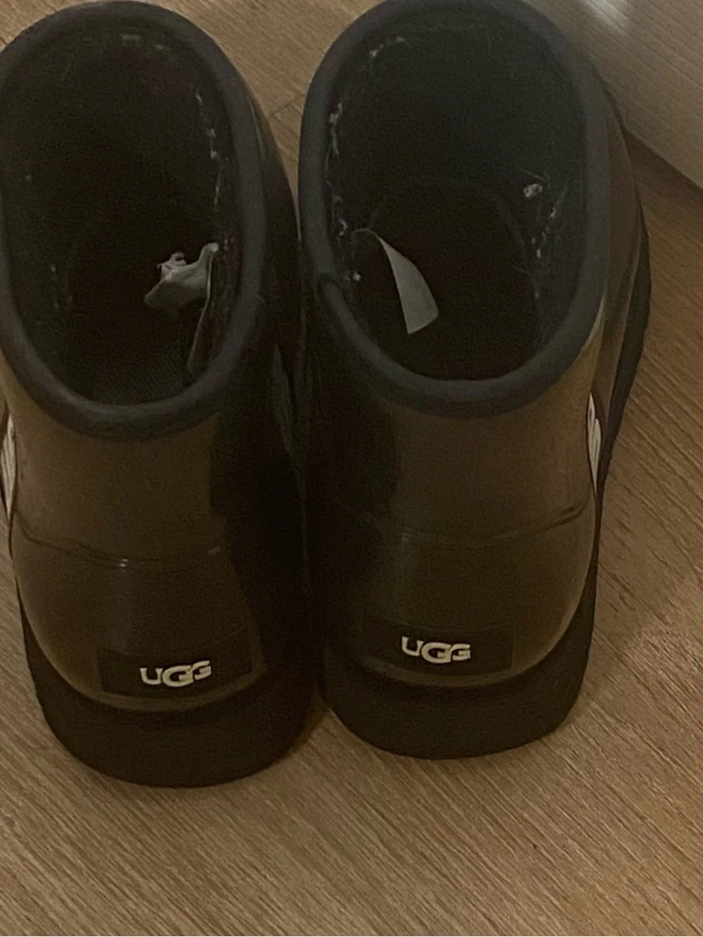 UGG Black Short Logo Ankle Boots for Women